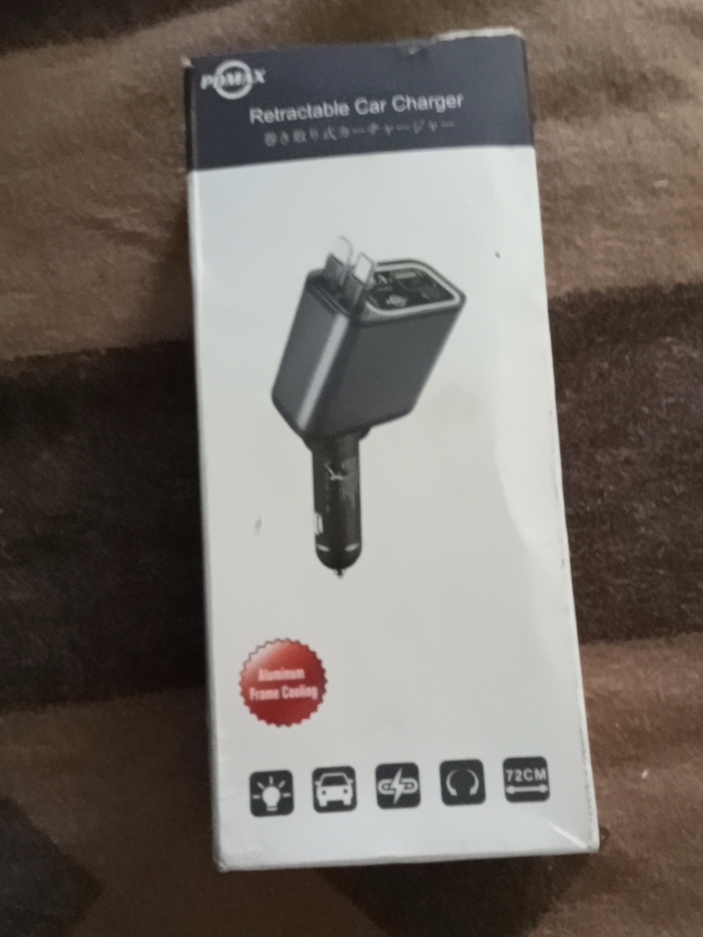 Retractable Car Charger - Black